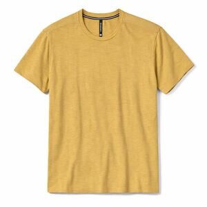Ten Thousand Versatile T-Shirt Mustard Yellow Athletic Performance Tee Medium